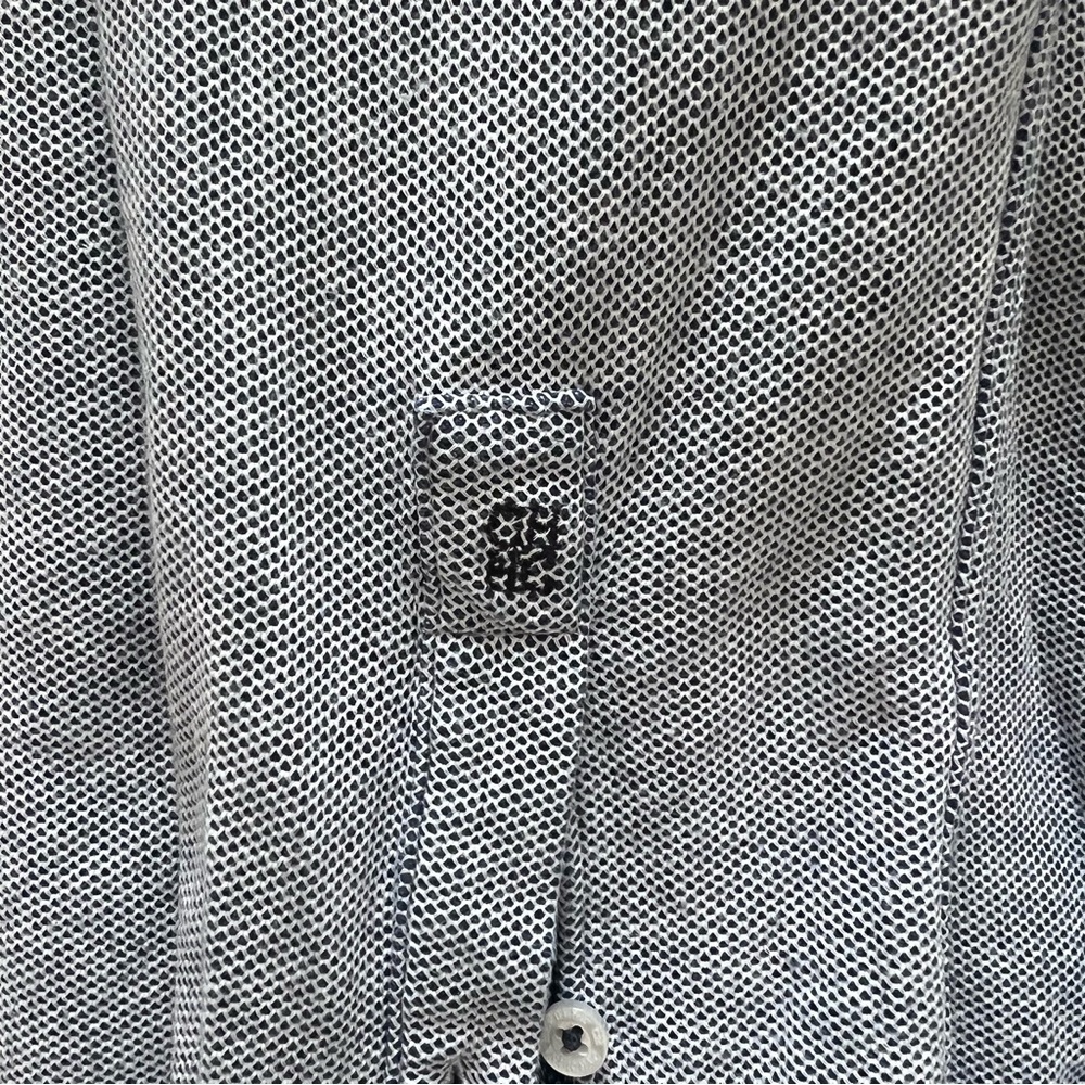 Carolina Herrera Men's Blue/White Button-Down Shirt - Picture 6 of 7